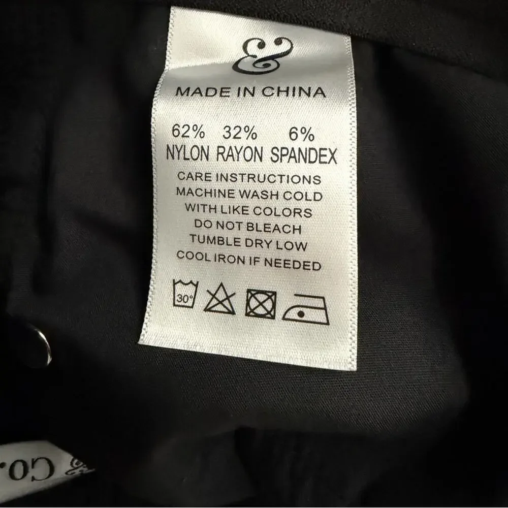 Collars & Co CEO Tech Pull On Pants in black Size 30x30